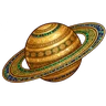 ringed planet icon