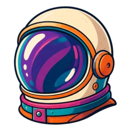 a bubble-visor astronaut helmet