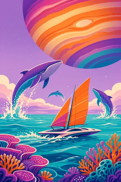 Lazuli, the sapphire seas travel poster