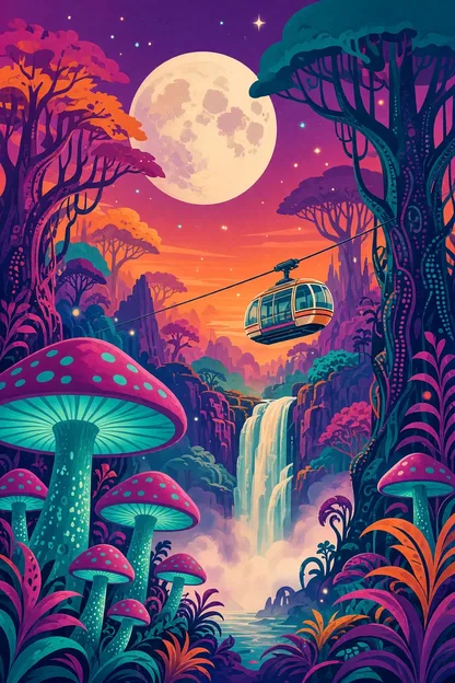 Verdance, the luminous jungle travel poster