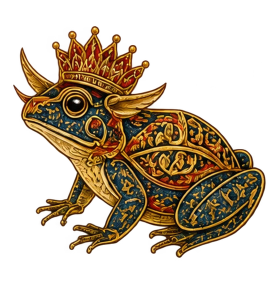 the crowned bullfrog king, the swamp boss