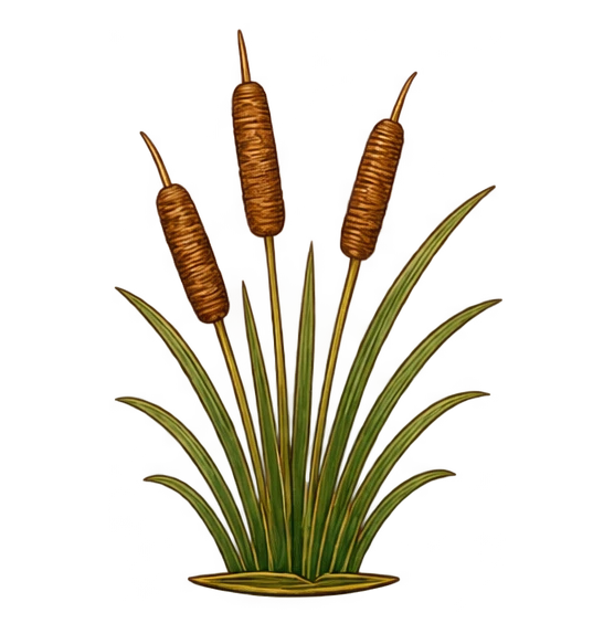 cattails, swamp scenery