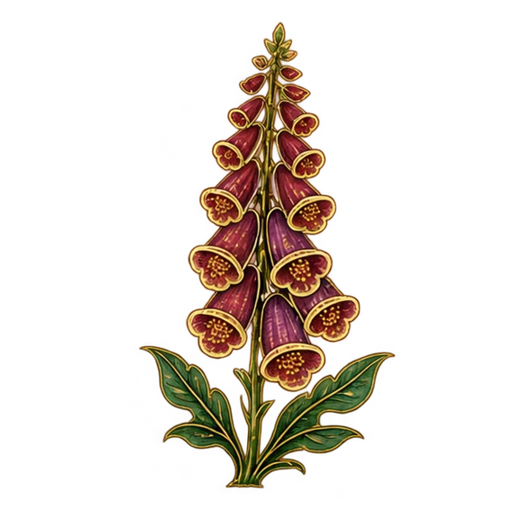 foxglove, meadow scenery