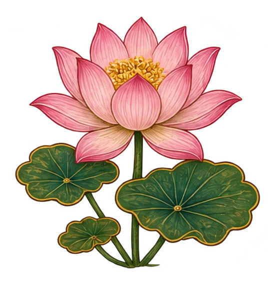lotus in bloom, swamp scenery