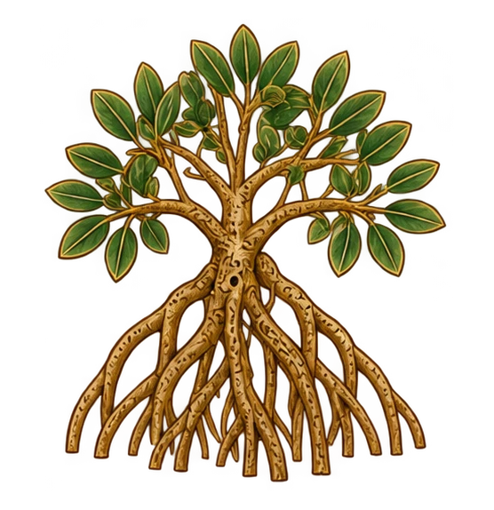 mangrove tree, swamp scenery